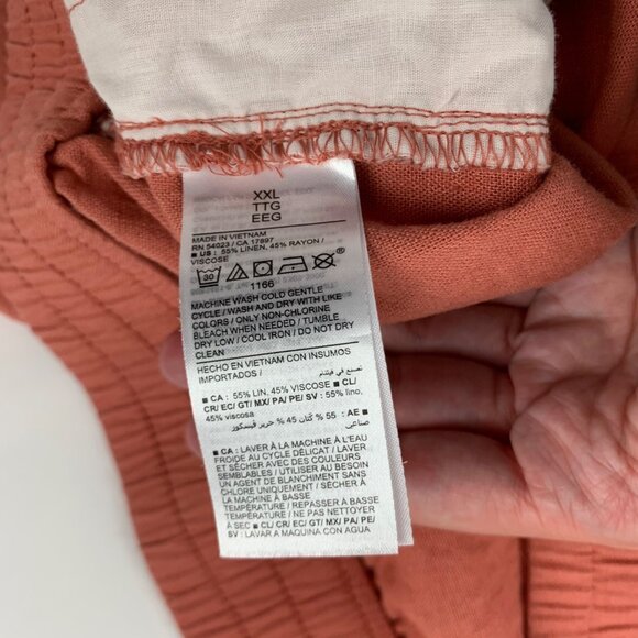 Old Navy Amber Glow Linen Blend Pull On Shorts XXL - Picture 4 of 5